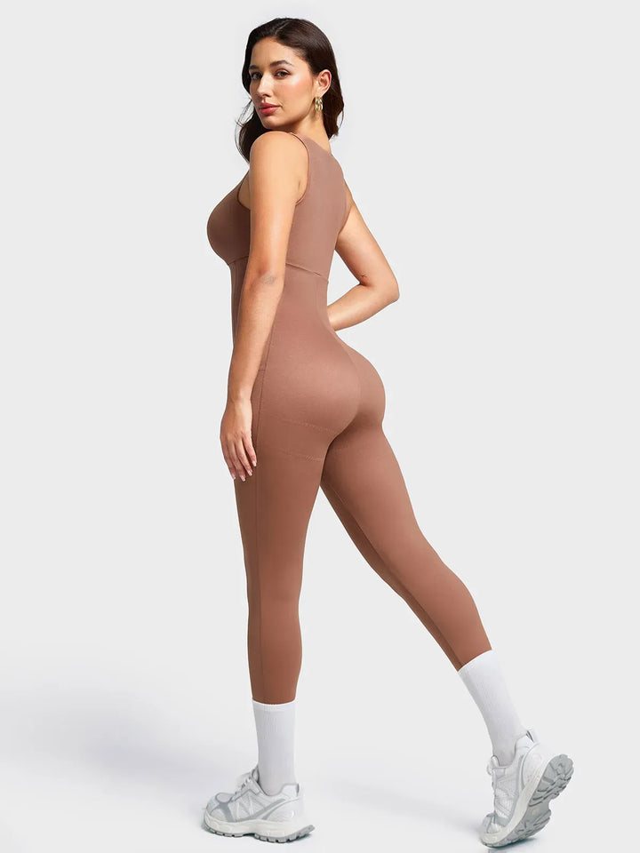 The Shapewear Jumpsuit U-Neck One Piece Thigh Slimming