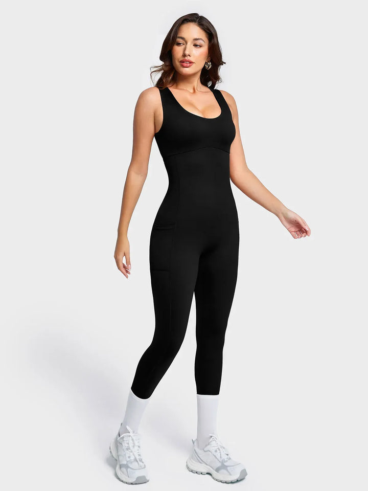 The Shapewear Jumpsuit U-Neck One Piece Thigh Slimming