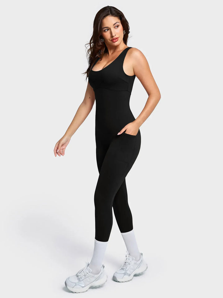 The Shapewear Jumpsuit U-Neck One Piece Thigh Slimming