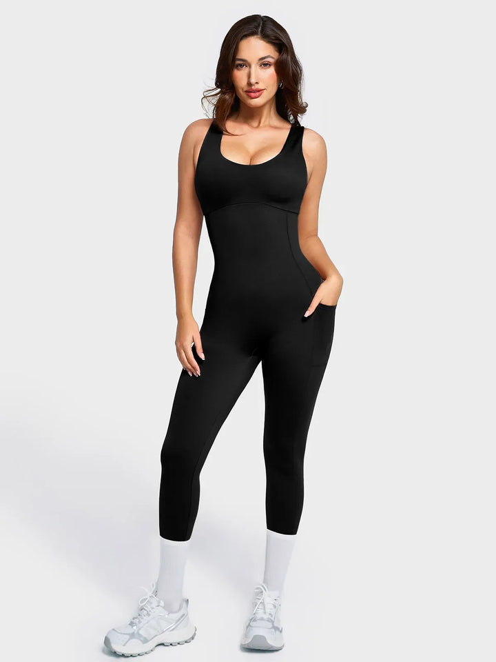 The Shapewear Jumpsuit U-Neck One Piece Thigh Slimming