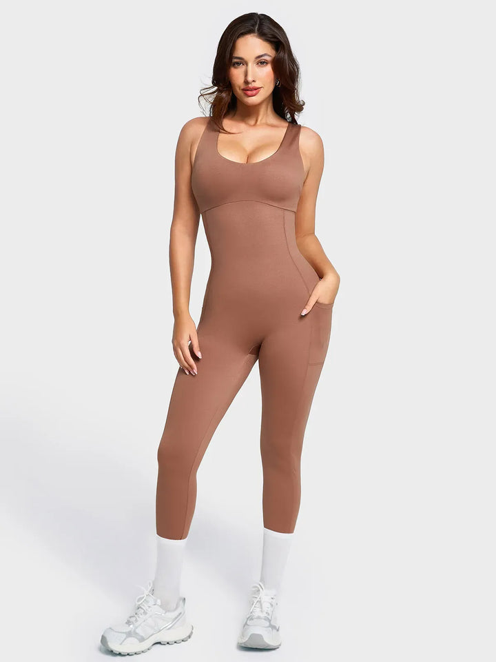The Shapewear Jumpsuit U-Neck One Piece Thigh Slimming