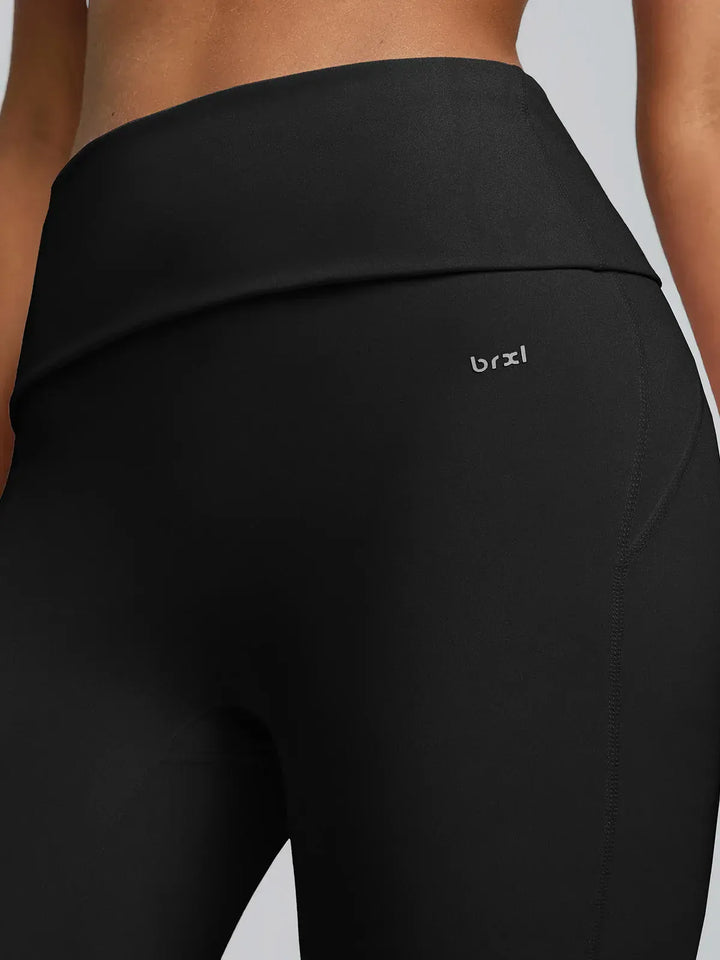 Tummy Control Adjustable Foldover Flare Leggings