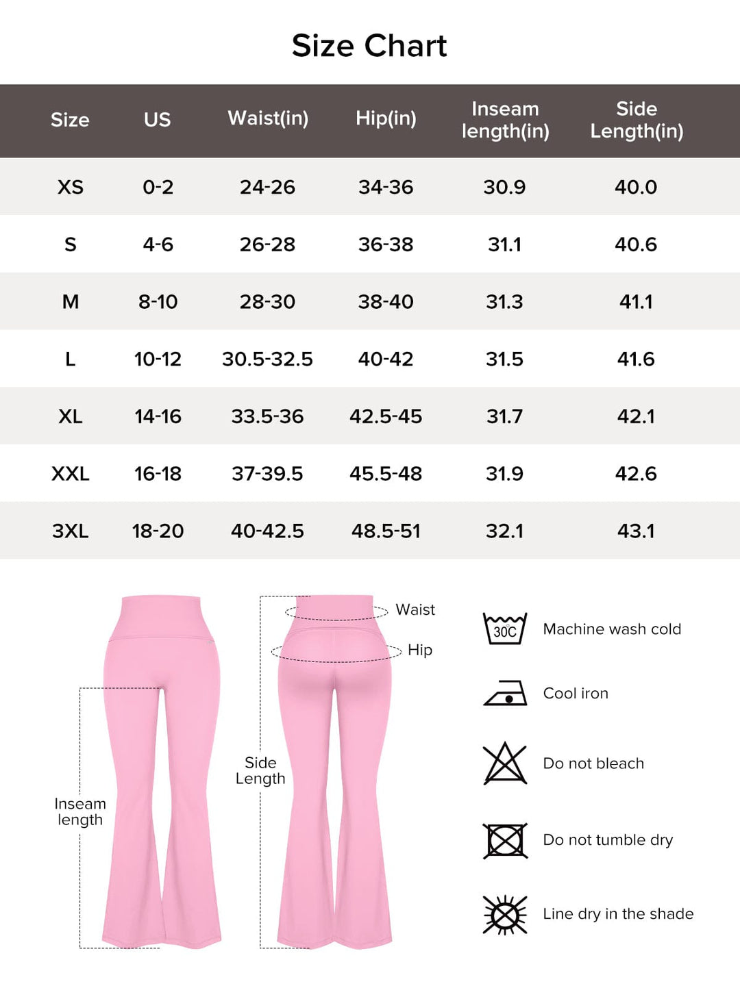 Tummy Control Adjustable Foldover Flare Leggings