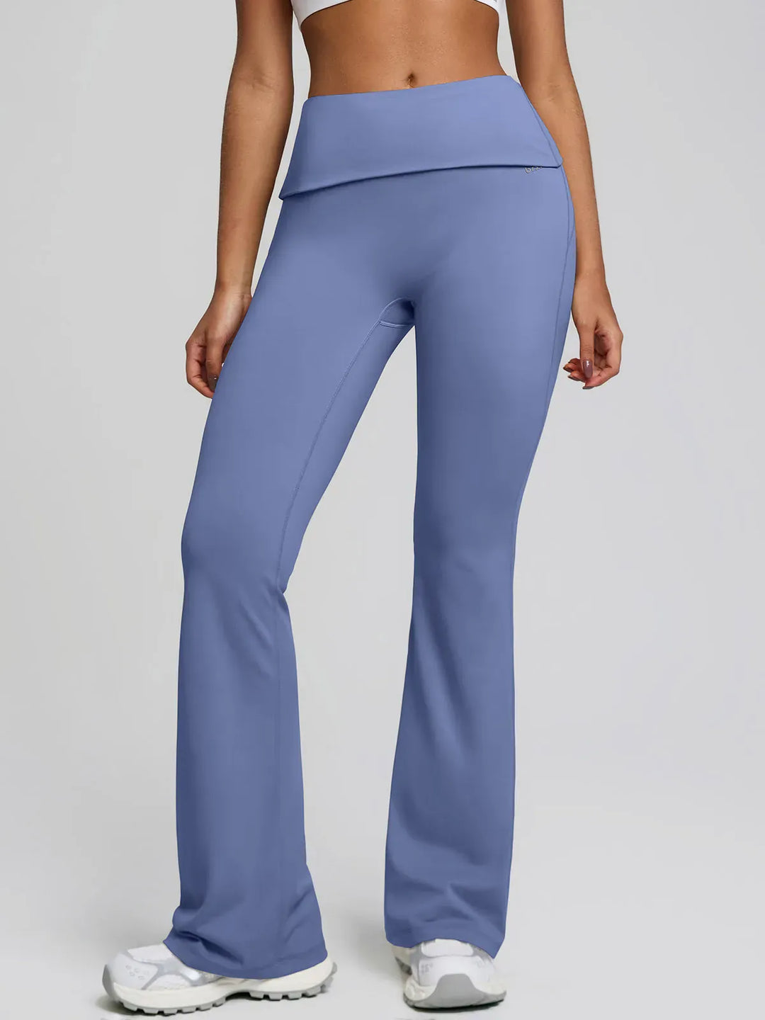 Tummy Control Adjustable Foldover Flare Leggings