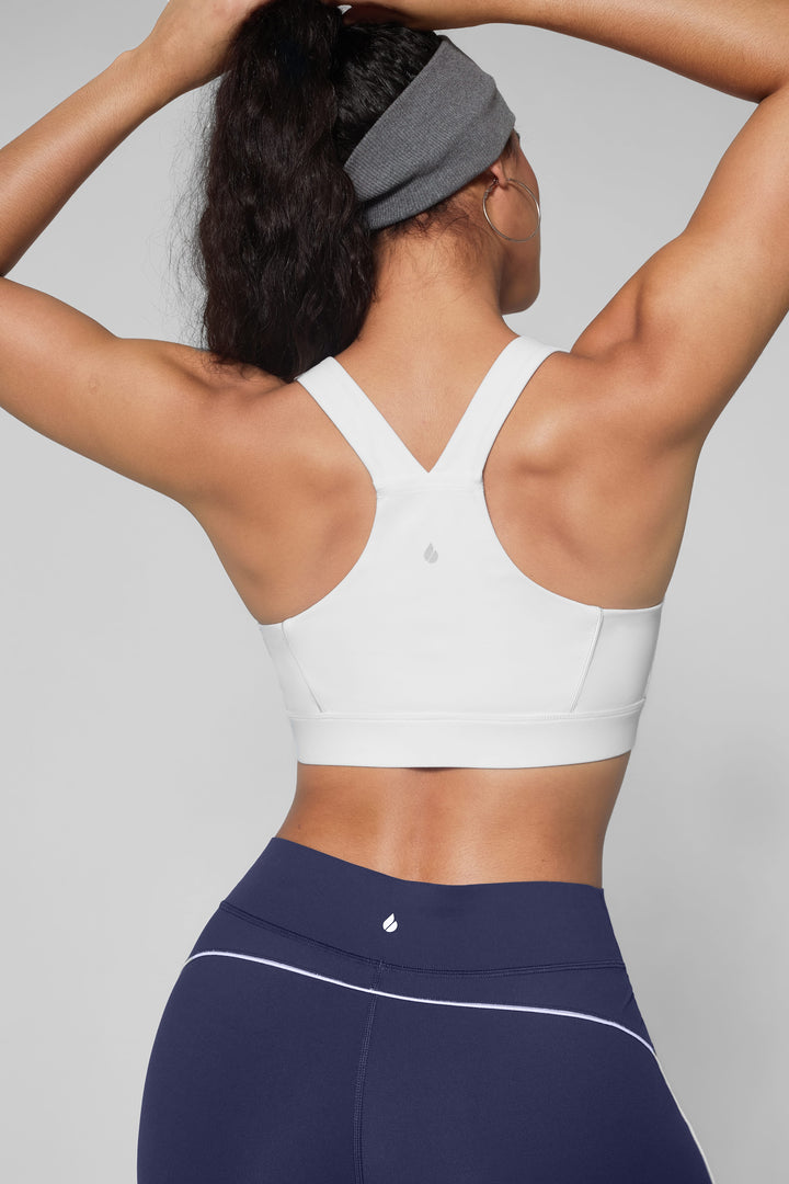 Wide Strap Yoga-Friendly Sports Bra