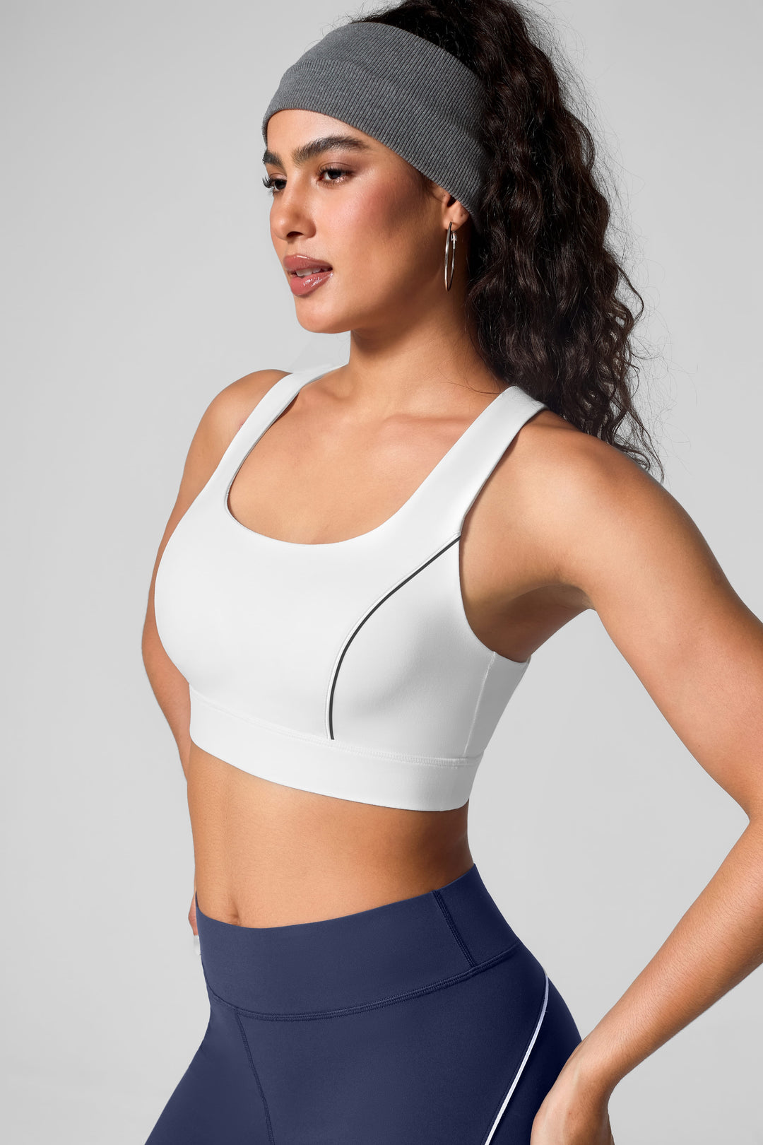 Wide Strap Yoga-Friendly Sports Bra