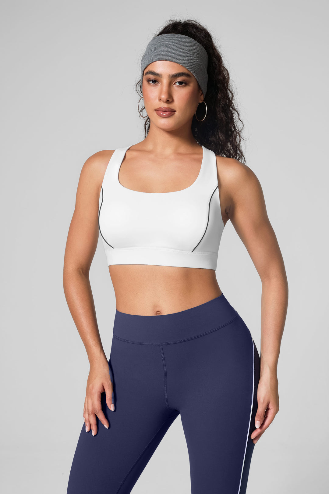 Wide Strap Yoga-Friendly Sports Bra