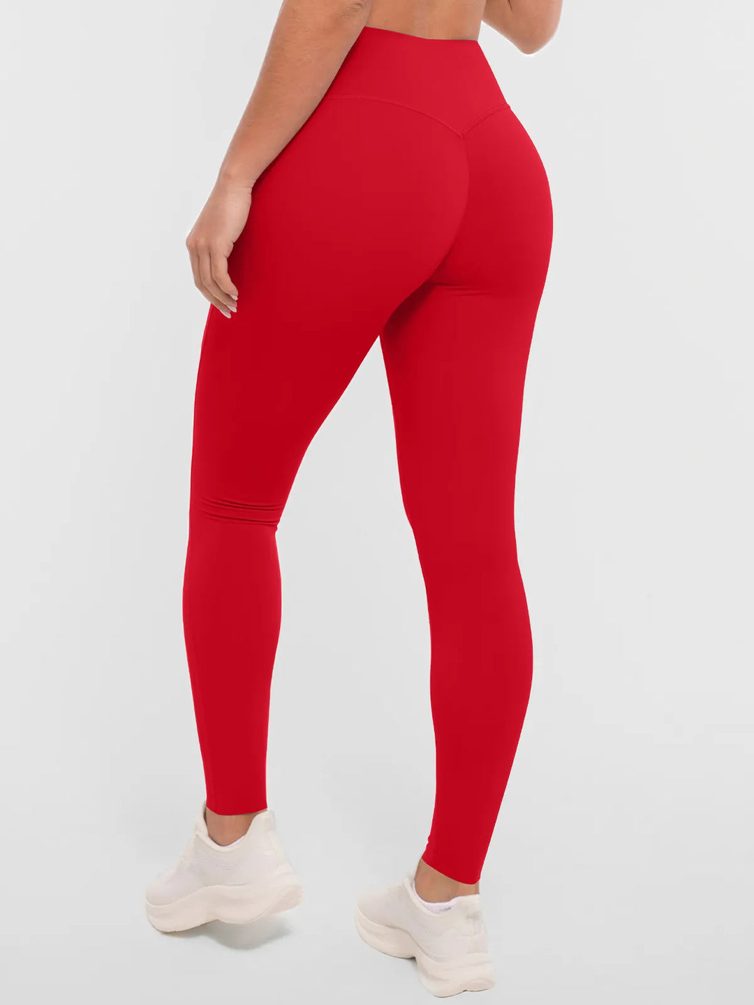 BRXL Red Sports Bra Sculpted Shorts Sculpted Leggings Set