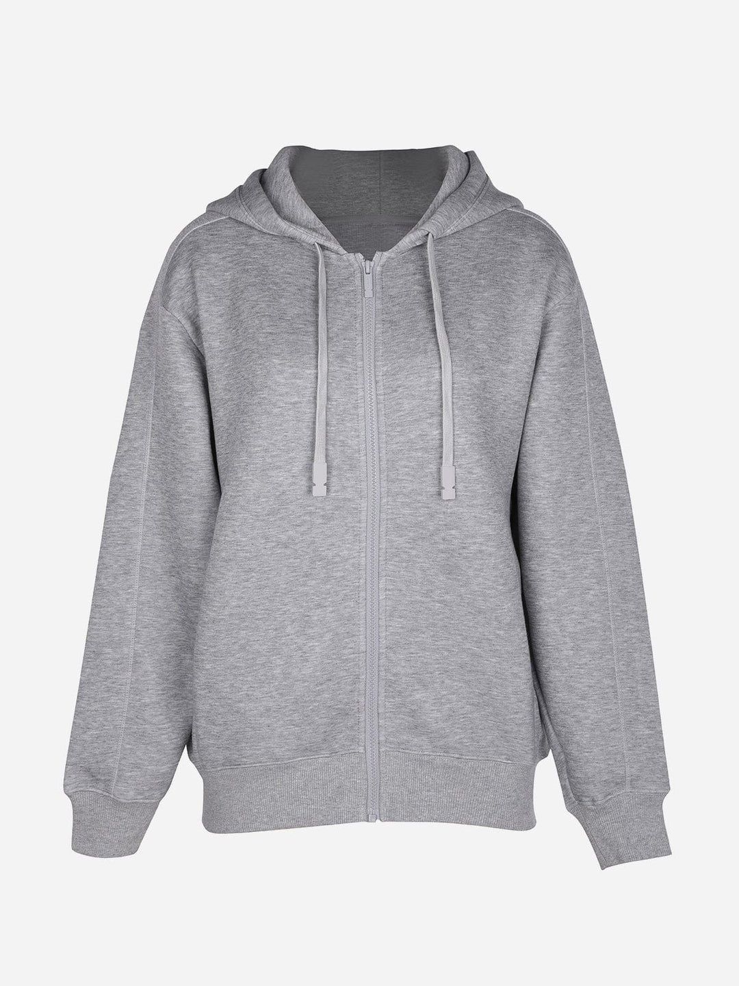 A model wearing a OTHERS Classic Hooded Sweatshirt Cotton Zip Hoodie S