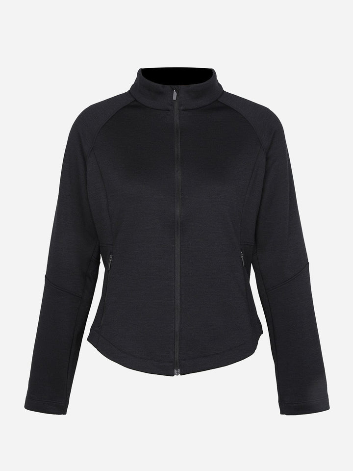 A model wearing a OTHERS Long Wool Blend Coat Classic Winter Overcoat S