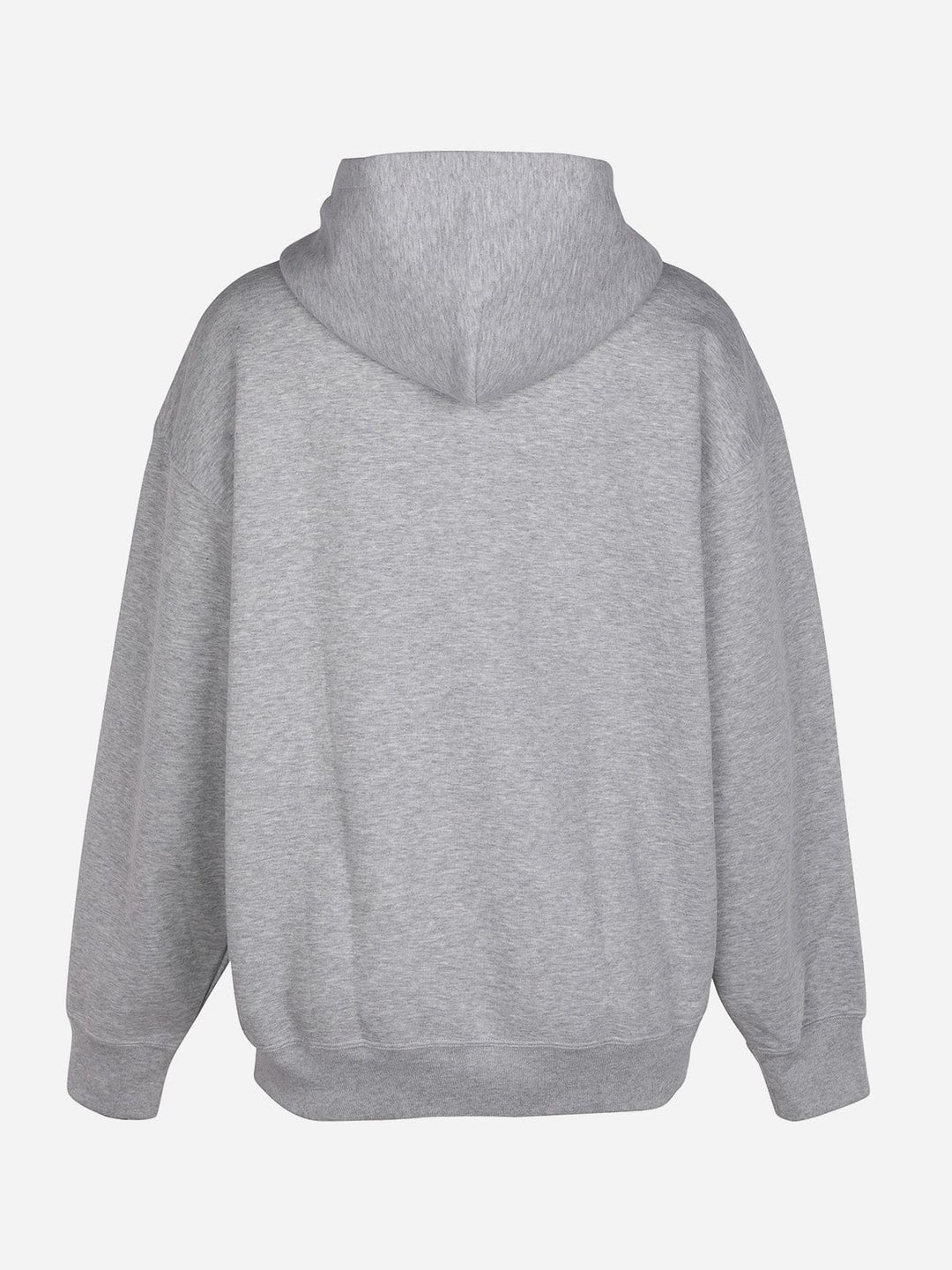 A model wearing a OTHERS Oversized Hooded Pullover Fleece Hoodie