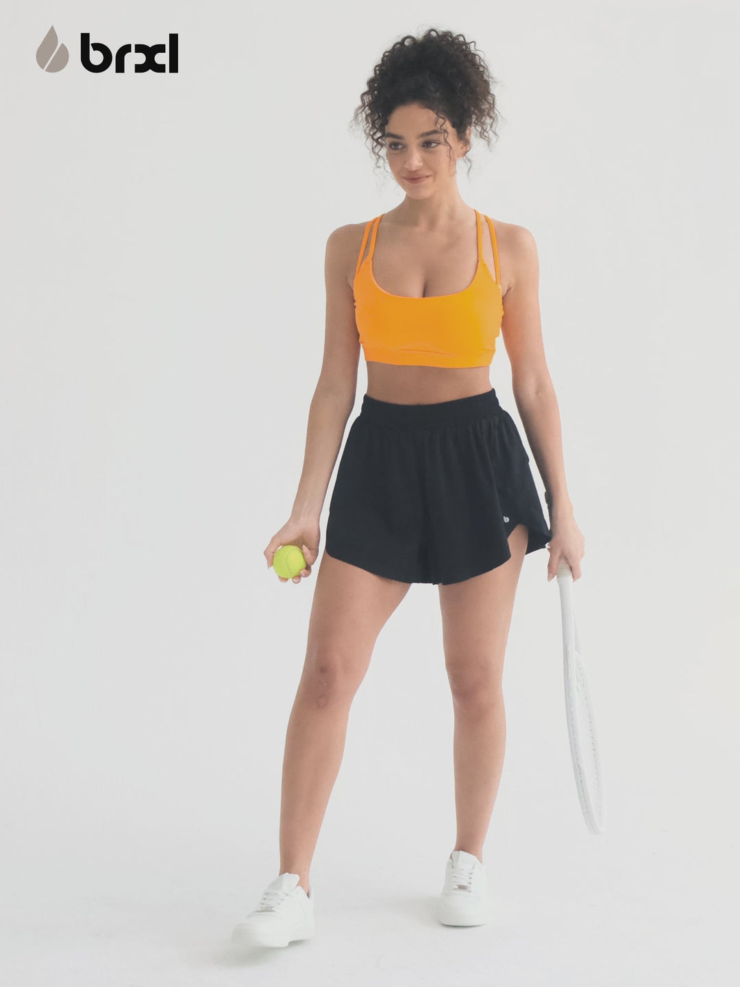 High Waisted Butterfly Split Running Shorts For Women