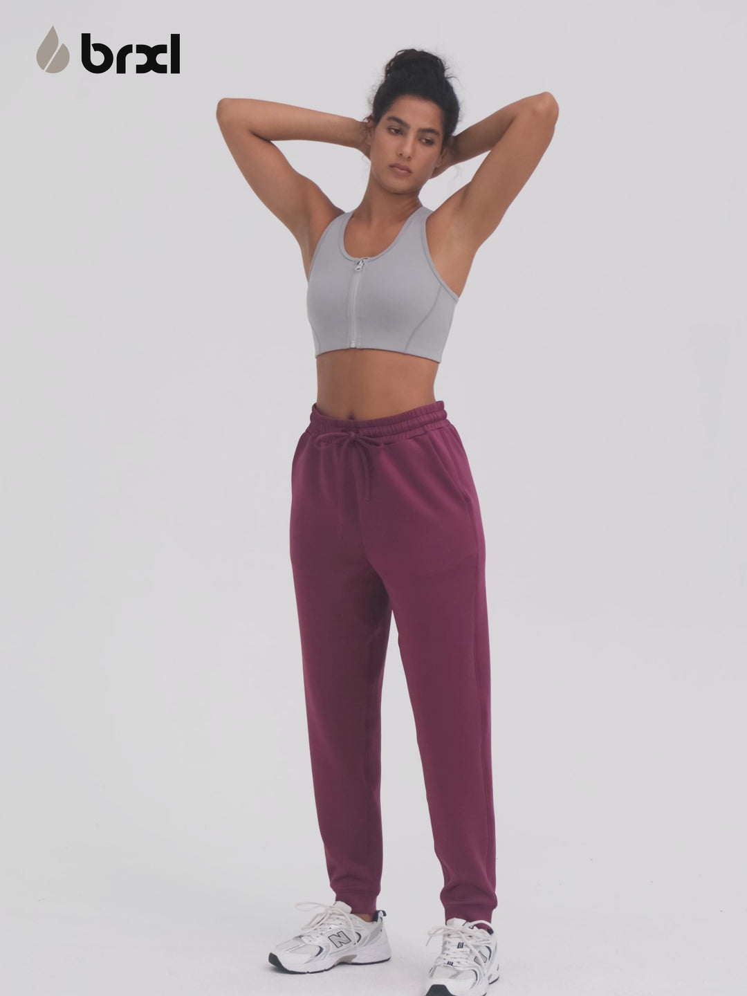 Slim Fit Sweatpants with Pockets for Women