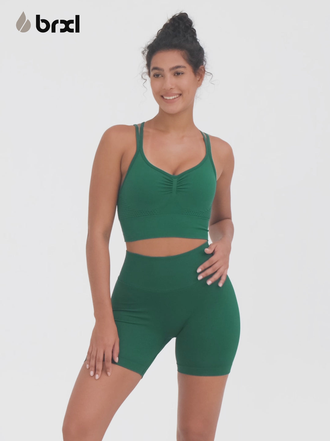 BrxlGrit™ Seamless Scrunch Butt Workout Shorts